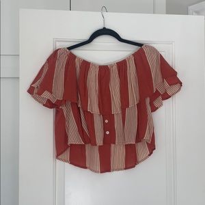 Faithfull the brand off the shoulder flowy top